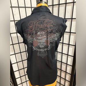 Harley Davidson Bling Button-Down Shirt